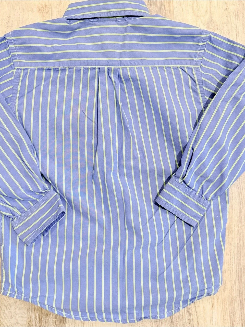 GAP Boys Blue Striped Button-Up & Tan Calvin Klein Pants Set Size 6